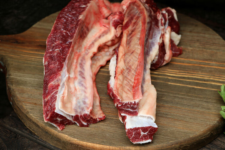 肋条肉 新鲜黄牛肉 牛肋条肉 剔骨 农家散养土黄牛500g【图片 价格