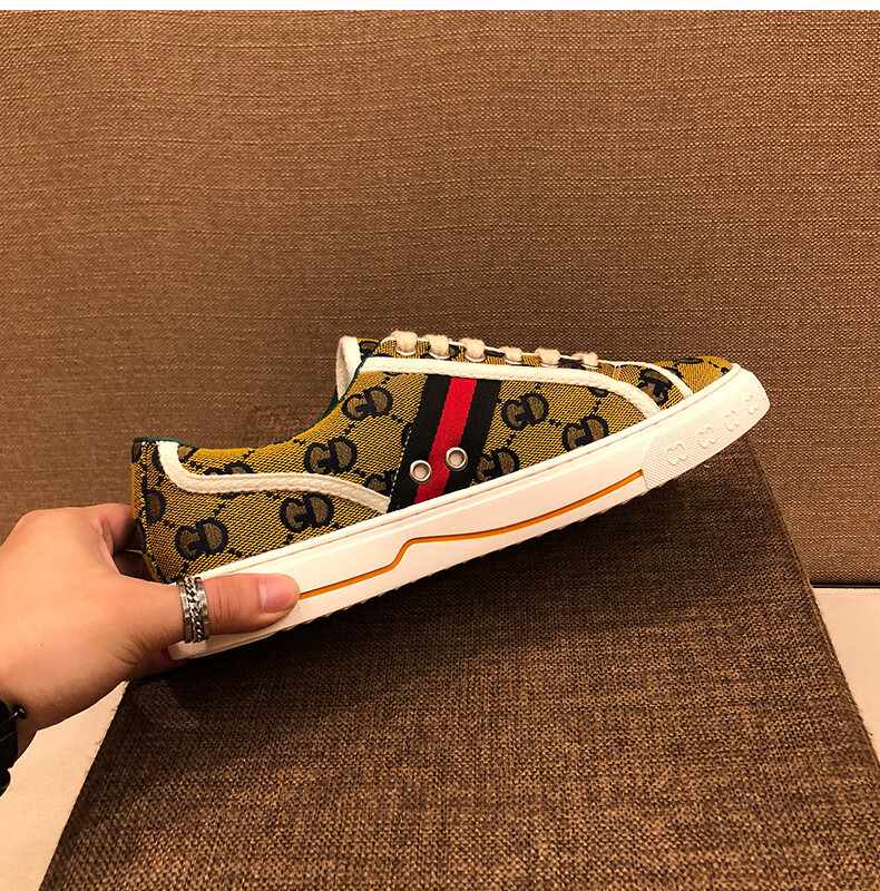 欧洲站酷奇· 酷琦 gg做旧脏脏鞋男小脏鞋男士鞋网潮鞋 红色 38【图片