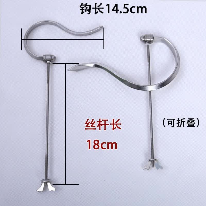 画眉笼钩子不锈钢折叠镀金鸟笼挂钩提钩提手鸟笼葫芦画眉鸟笼配件