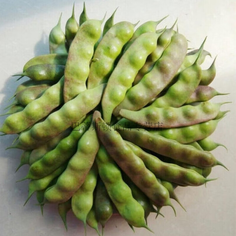 紫花油豆蔬菜东北油豆一点红当季农家 3斤(泡沫箱 冰袋发货) 东北油