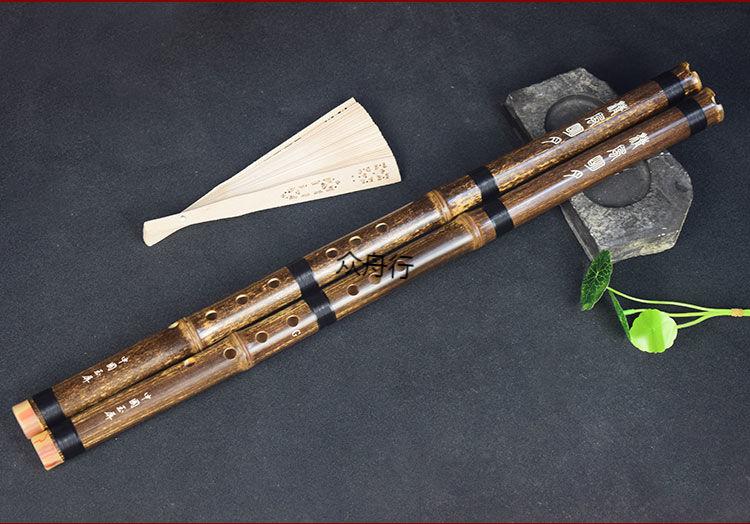 ltt洞箫紫竹学生初学入门演奏调g八孔短箫古风乐器手工素萧x03g调八孔