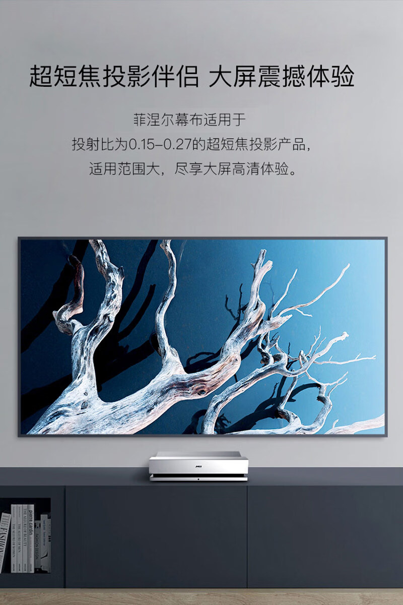 光画框幕 适用坚果当贝爱普生中长焦短焦屏幕 菲涅尔硬屏【中长焦专用