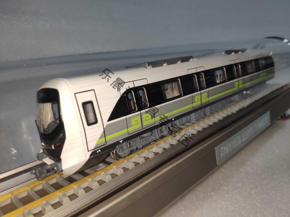 郑州地铁1线城郊线静态仿真模型合金火车玩具礼品摆件现货 1/87比例