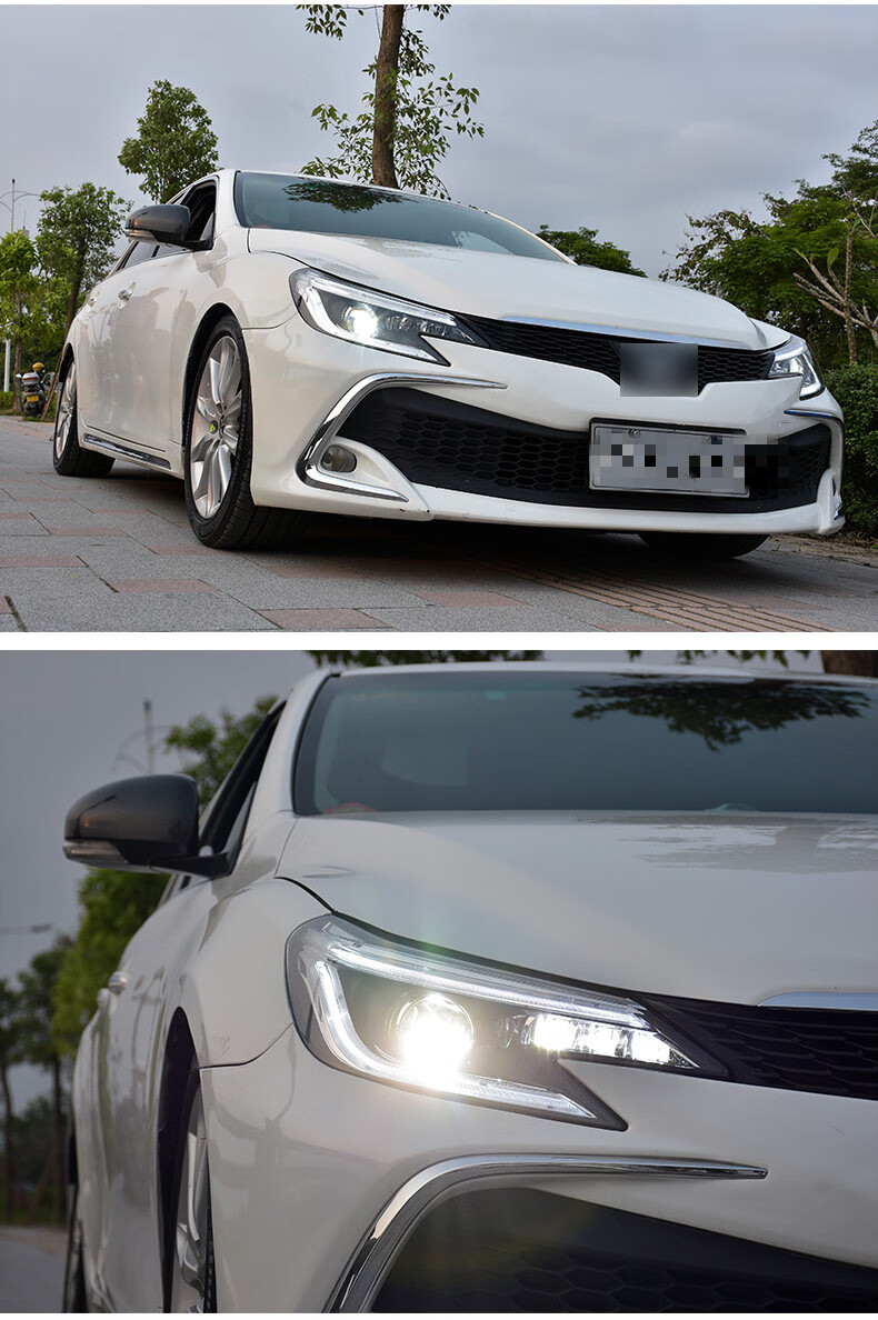 锐志大灯总成1018款新锐志大灯改装led双光透镜氙气灯led日行灯大灯澳