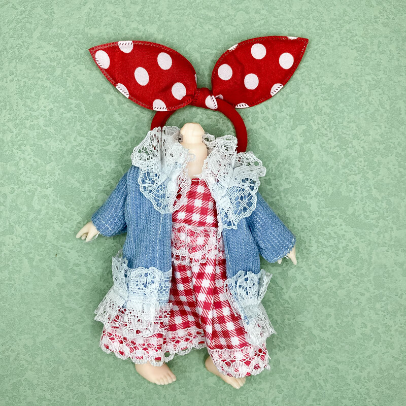 迪士尼精选品质ob11娃衣娃娃衣服diy材料包手工15cm1617厘米女孩玩具