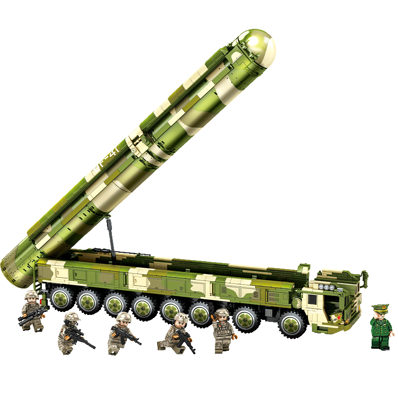 乐高lego军事系列导弹发射车东风21d拼装模型41洲际17积木男孩子41cm