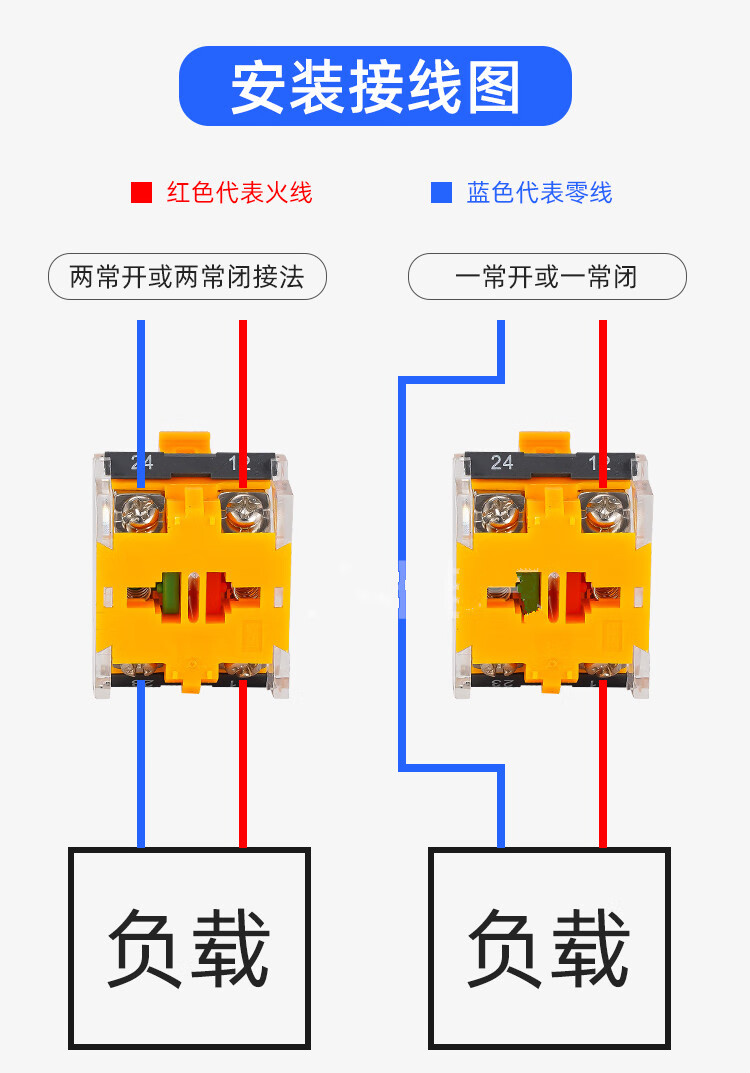 12345孔开关户外防雨启动停止指示灯塑料箱体ip65 急停 指示灯220v