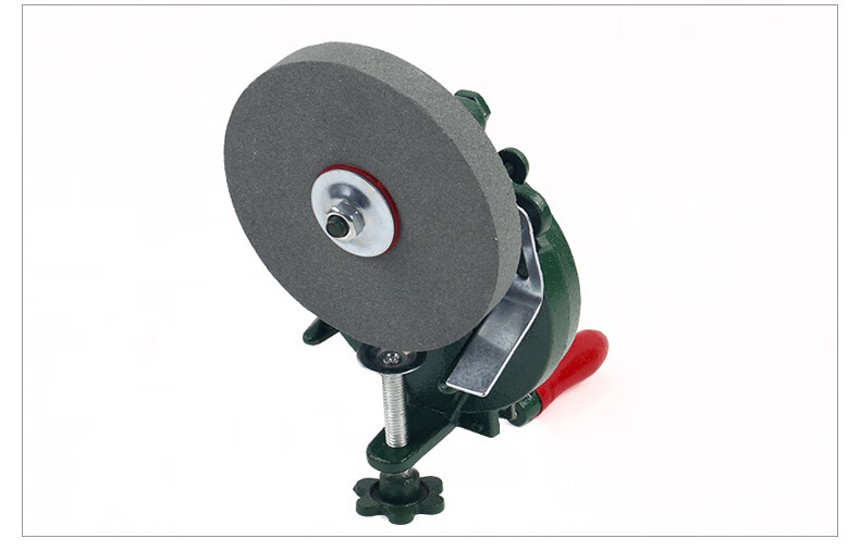 手动手摇砂轮机砂轮架 diy打磨工具磨具架 家用磨刀机磨剪子工具 铸铁