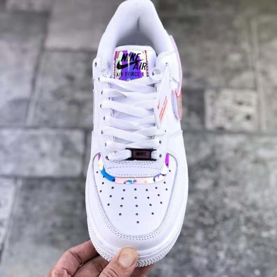 8节af1空军一号电玩像素鞋镭射高低帮男女板鞋王源同款学生运动鞋