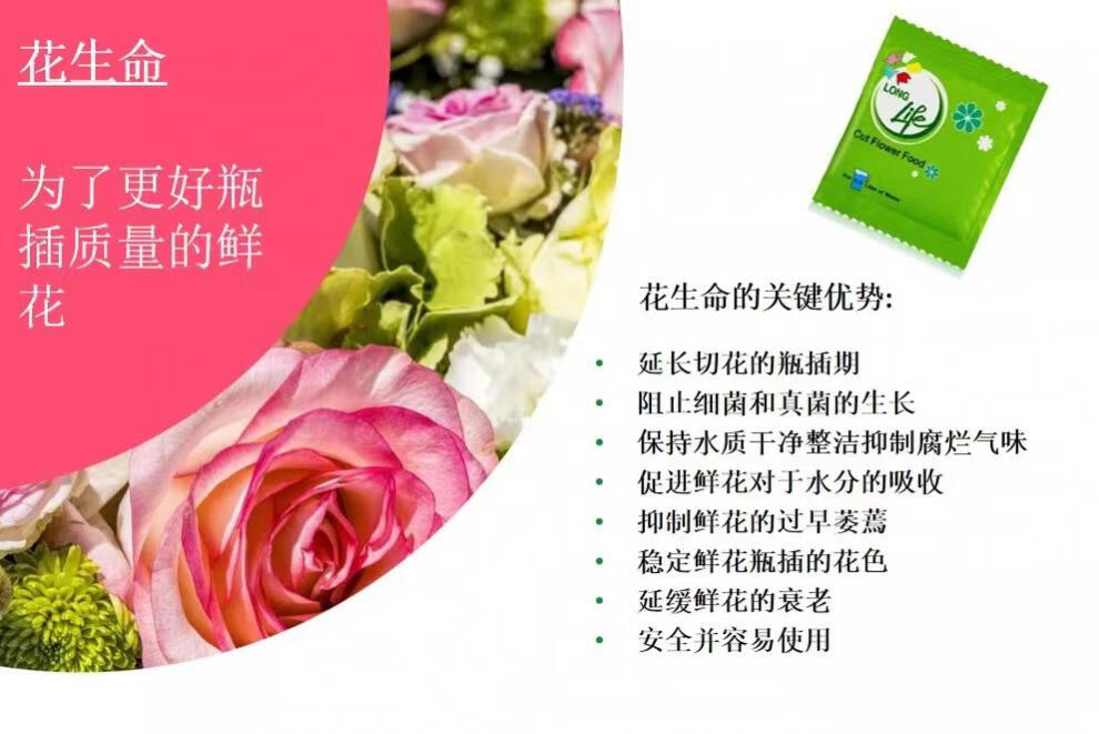 物鲜仙子以色列进口花生命鲜花保鲜剂营养液延长花期家庭花店小袋装