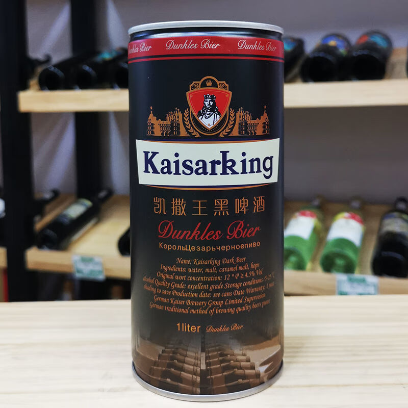 凯撒王原浆桂花白啤 1l*12听/330ml*24听 凯撒王1升桂花12罐装【图片