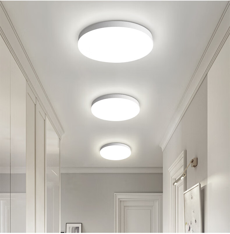 鲨驰声控感应灯光控雷达楼梯间创意现代吸顶灯小区学校过道楼道走廊