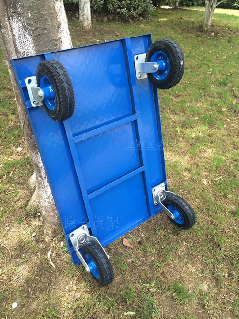 定制定做手推车折叠平板车推货车拉货车搬运车拖车小推车铁静音小拉车