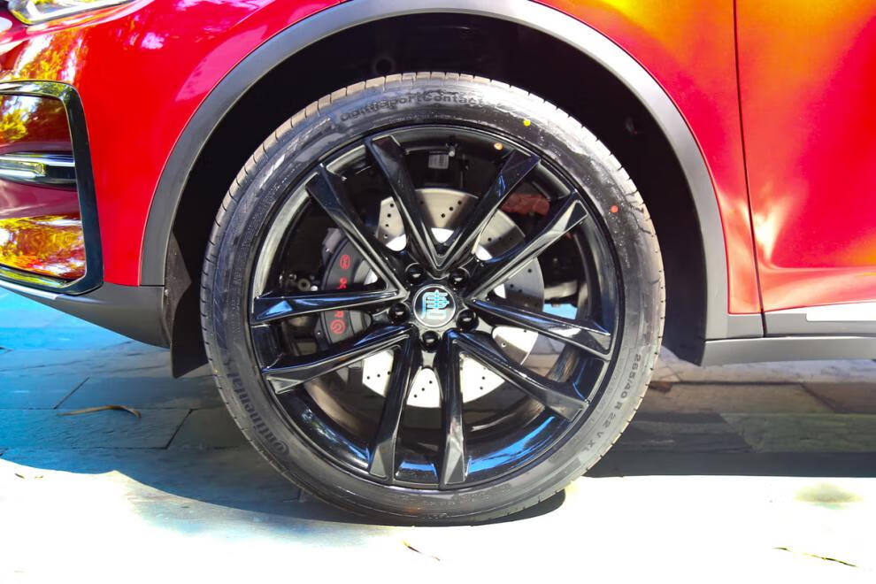 唐dmi轮毂贴比亚迪唐dmi轮毂贴纸轮圈改装饰碳纤维黑镭射车贴反光划痕