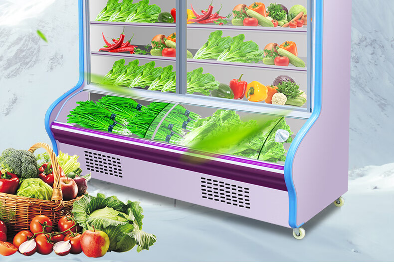 悍舒麻辣烫点菜柜展示柜商用冷藏冷冻双温饭店烧烤菜品保鲜柜冰箱豪华