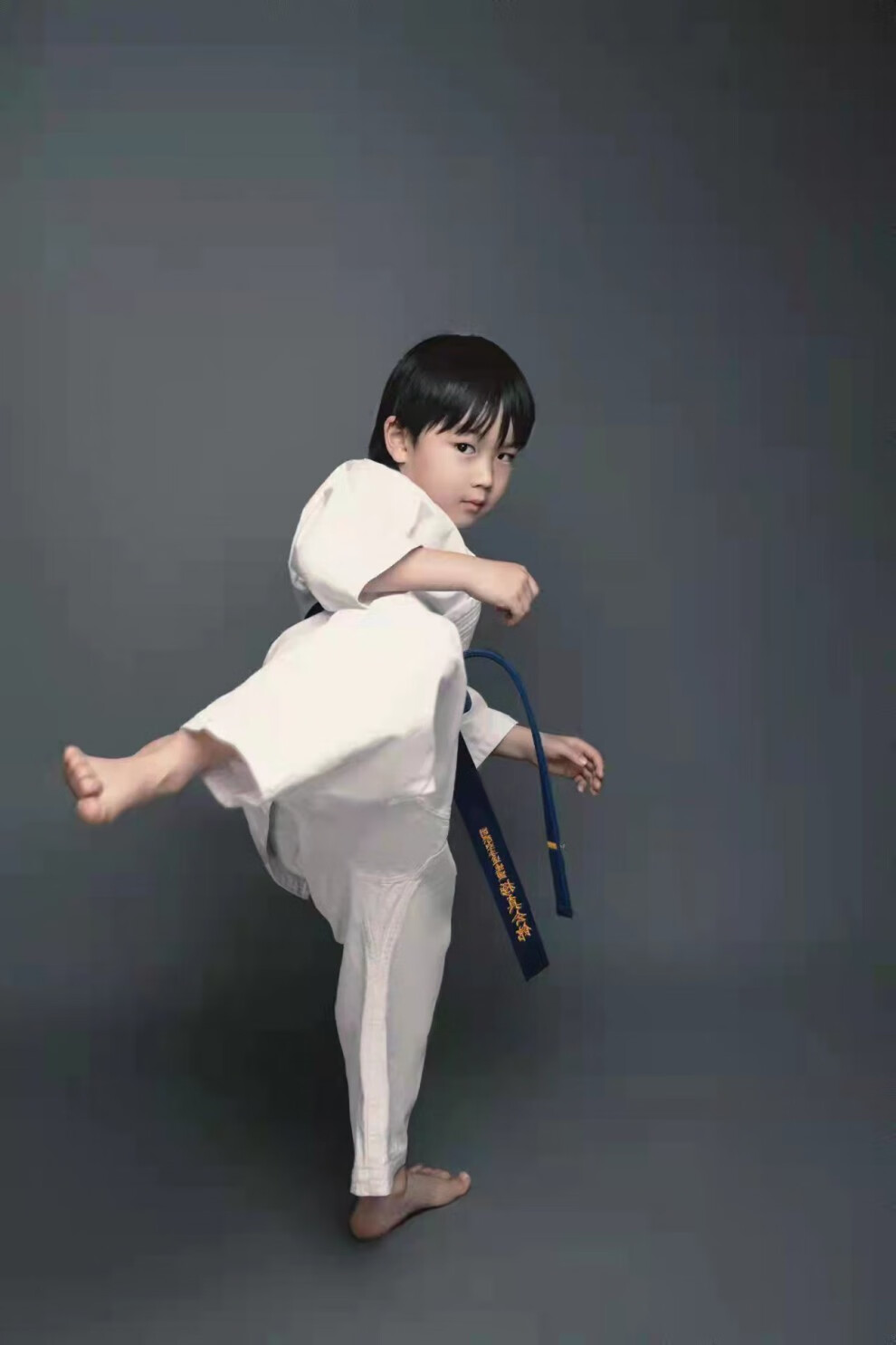 道服极真空手道服训练道服少儿男女通用空手道 (适合120cm-130cm)0号 