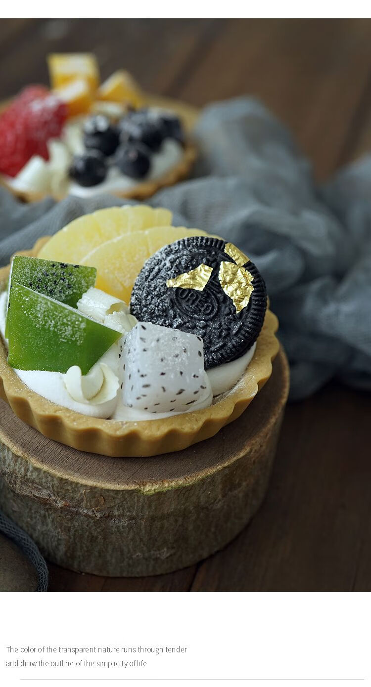 抖音想吃草莓蛋糕仿真水果挞橱窗展示道具水果派模型美食拍照草莓挞