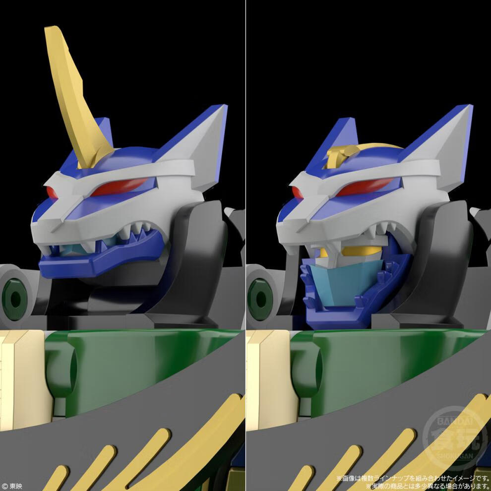 百兽战队食玩万代 万代 smp 食玩 百兽战队 牙吠猎人正义 银狼垂头鲨