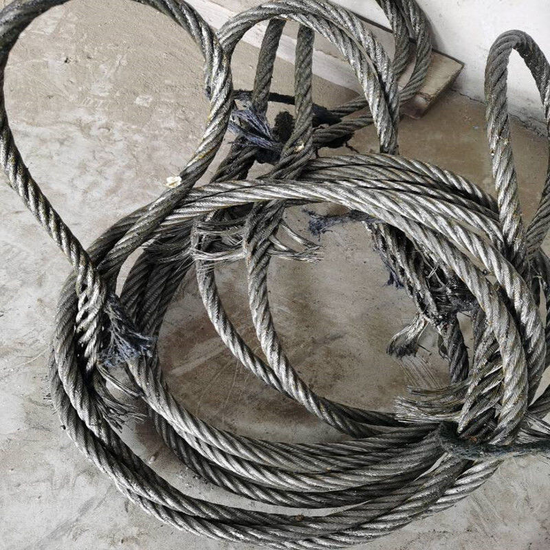 背包绳插编钢丝绳起重吊装双扣吊索具编头子起重工具油丝绳14mm16mm