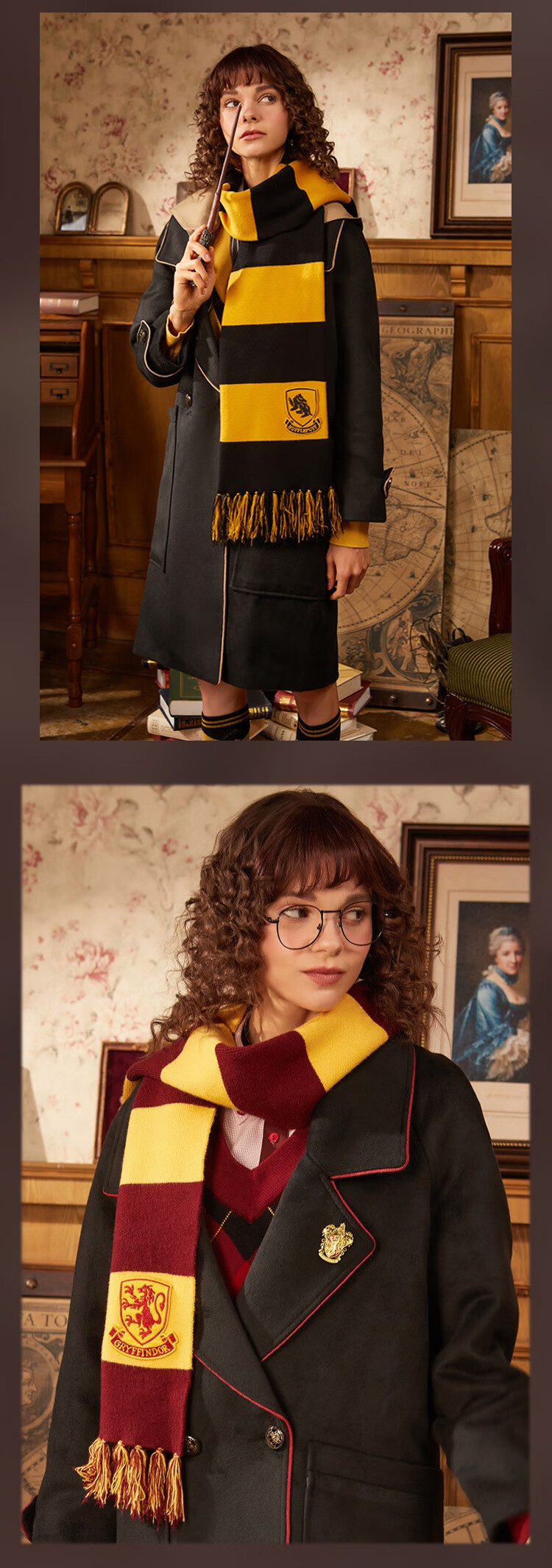 新品哈利波特围巾哈利波特围巾獾院赫奇帕奇限定款精致刺绣