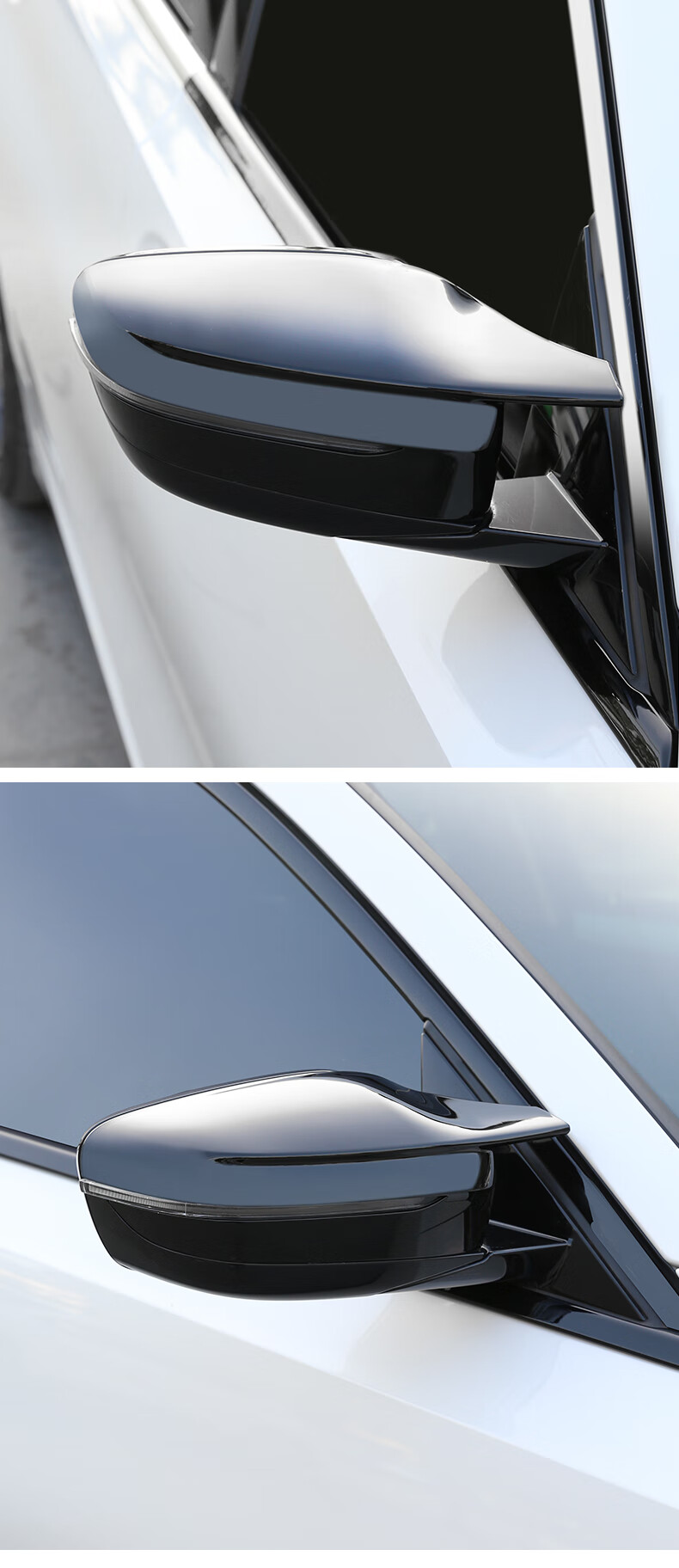 适用20-21款宝马新3系m3后视镜盖三系改装m4恶魔牛角后视镜壳碳纤 新3