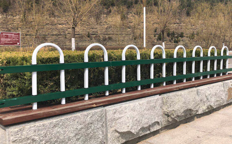 锌钢铁艺护栏围栏镀锌护栏户外草坪栅栏绿化栏杆小区别墅庭院围墙蓝