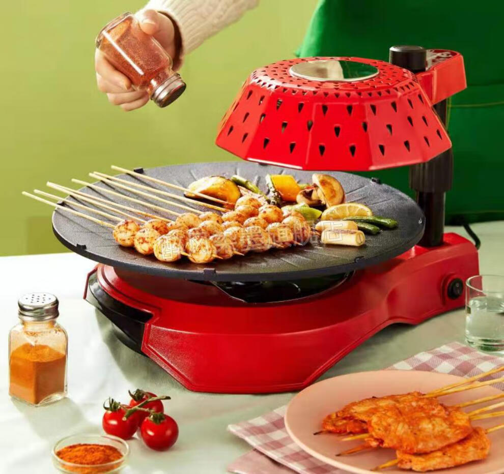 锅圈烧烤锅岳云鹏3代锅圈岳云鹏烧烤炉德朗无油烟电烤炉新款韩式不粘
