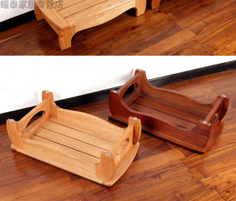 耀泰家居 踏脚凳脚踏板搁脚凳实木家用台阶踏脚垫榻榻米搁床前垫高木