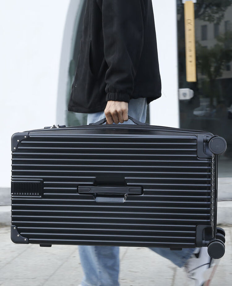 大容量行李箱女超大80寸旅行箱学生高颜值拉杆箱密码箱男26寸箱子黑色