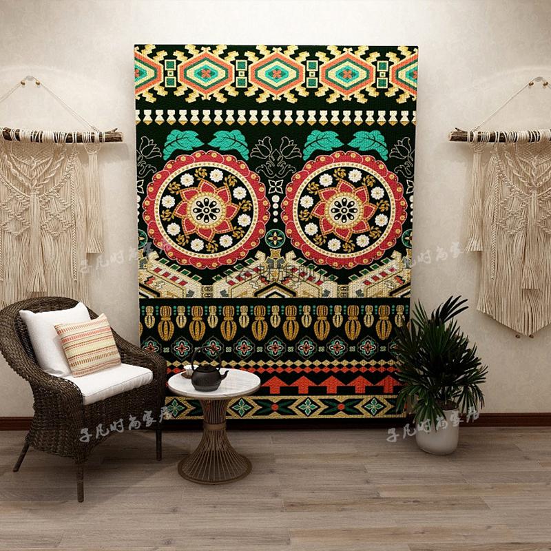土耳其挂毯民族风藏式图腾客厅波西米亚土耳其风卧室床边毯餐桌地垫