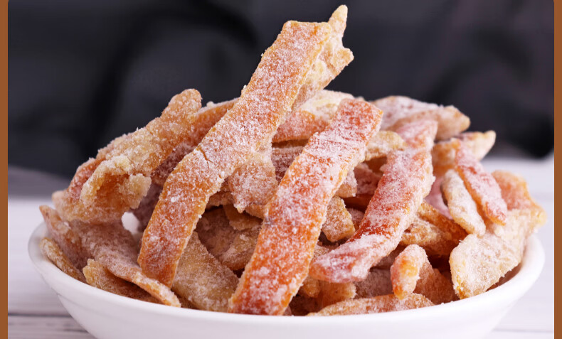 盐津陈皮零食甘草陈皮蜜饯桔子皮果脯特产即食九制陈皮泡水喝盐津陈皮