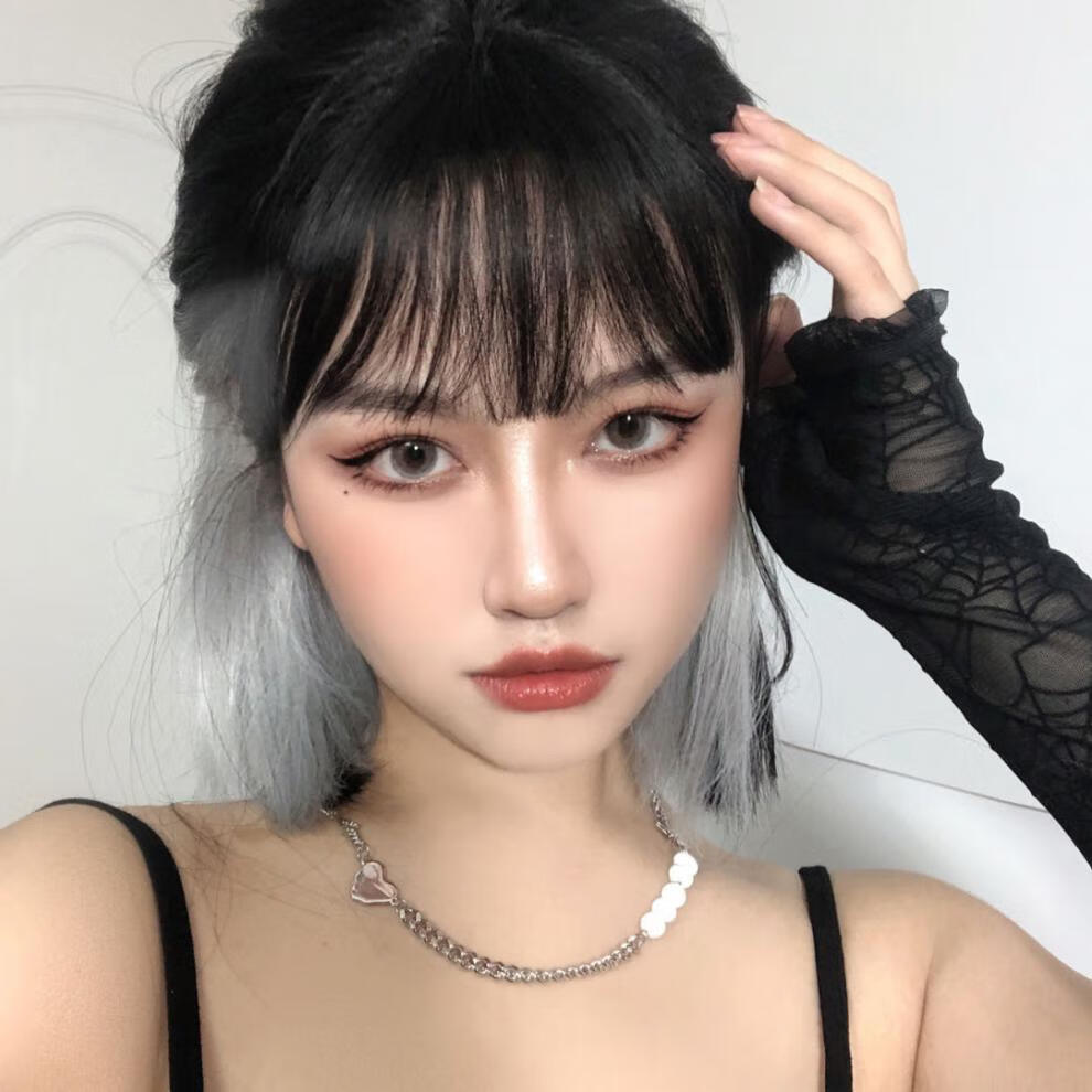 心机挂耳染2020流行色挑染染发膏彩色持久染发剂头发打蜡膏挂耳染柠檬