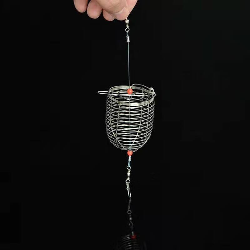 鱼饵笼钓鱼饲料笼不锈钢诱鱼饵笼装饵器远投黑坑打窝笼鱼用品渔具小