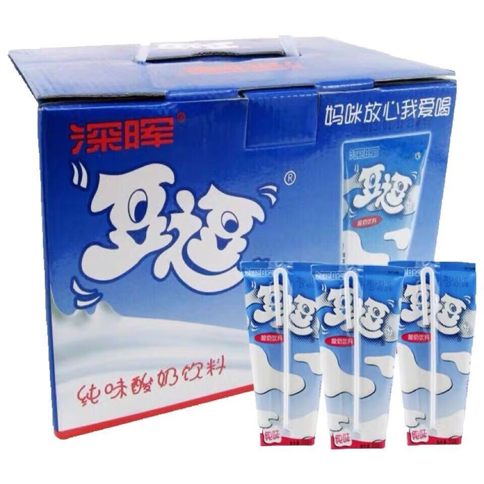 上海可发 深晖豆逗酸奶 深晖豆逗早餐奶原味酸奶16支*200ml 广东 蓝莓