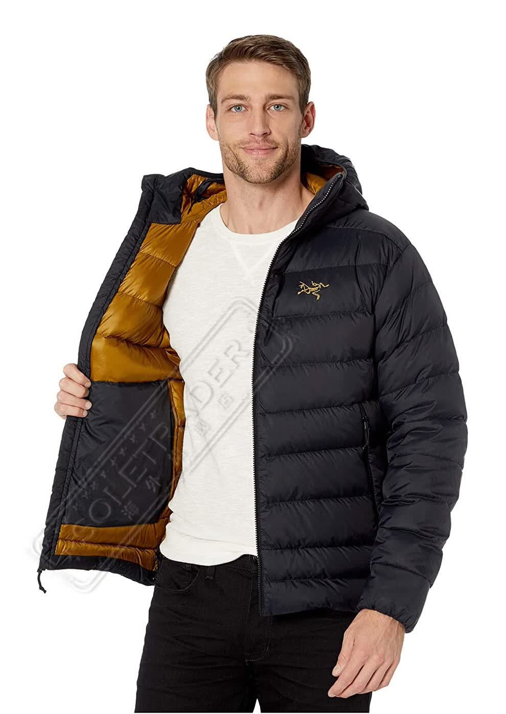arcteryx 始祖鸟羽绒服 thorium ar 系列男士轻便连帽夹克 短款鹅绒