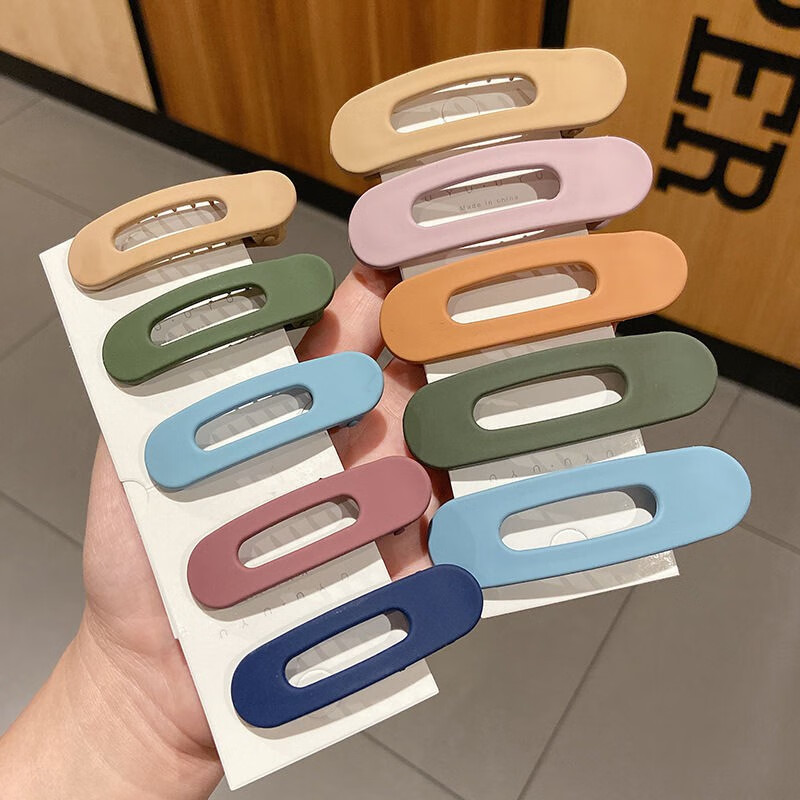 发夹大号一字夹边夹头发后脑勺夹子顶夹刘海夹头饰女马尾发卡简