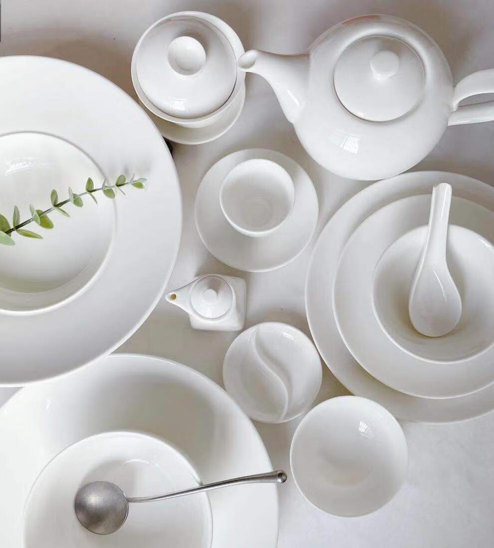 唯宝餐具套装出口德国唯宝纯白瓷餐具酒店瓷家用陶瓷草帽深盘西餐牛排