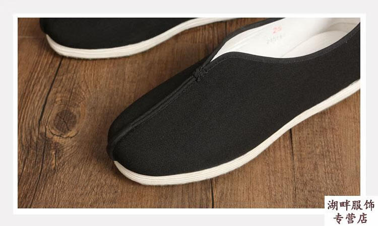 新款上市中风布鞋男春秋款单鞋布鞋千层底休闲居士传统男士中式爸爸鞋