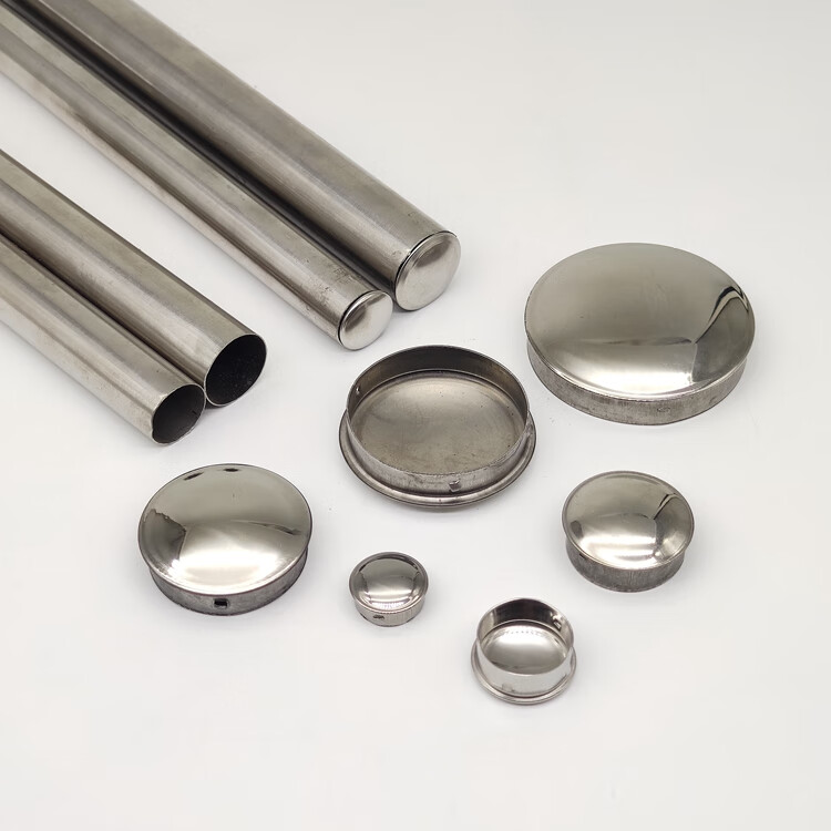 适用304不锈钢圆管堵头快速封口盖管孔盖内塞堵帽装饰盖封头钻孔塞盖