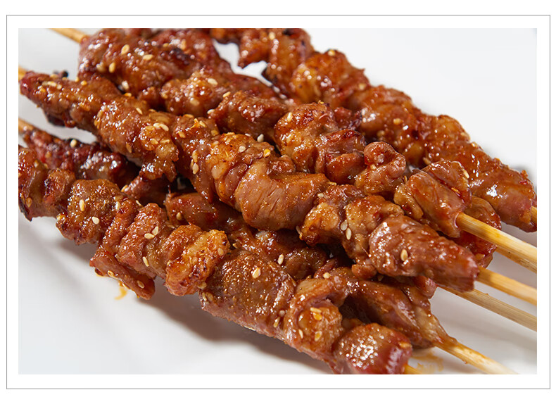 孜然羊肉串60串内蒙古新鲜烧烤食材冷冻腌制半成品