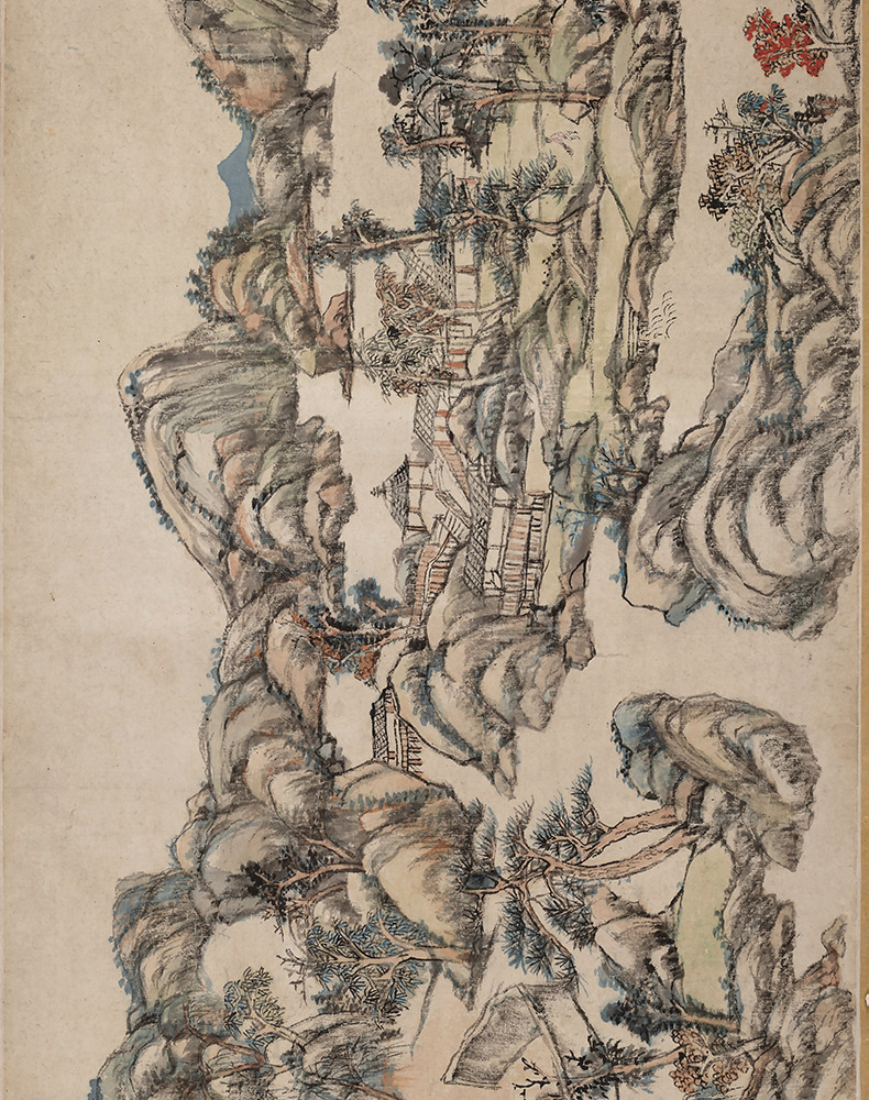 可狄清 王原祁 辋川图卷(全卷)纸本高清微喷手卷卷轴风景画装饰画横幅