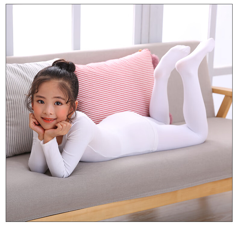 儿童舞蹈打底衫秋冬加绒加厚女童肉色保暖衣冬季肤色打底衣练功服肉色