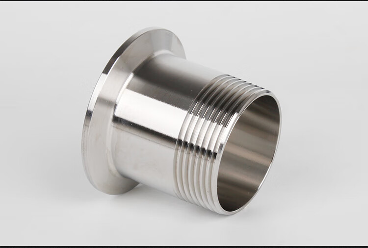 304不锈钢快装外丝接头卫生级卡箍式卡盘快速卡扣螺纹管件4分6分304