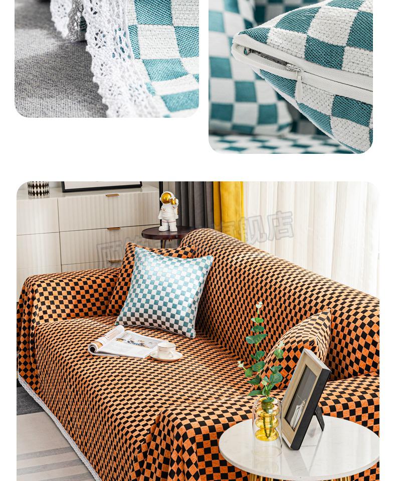 防水不粘猫毛沙发垫防猫抓ins沙发布沙发巾全盖全包沙发套罩不粘毛