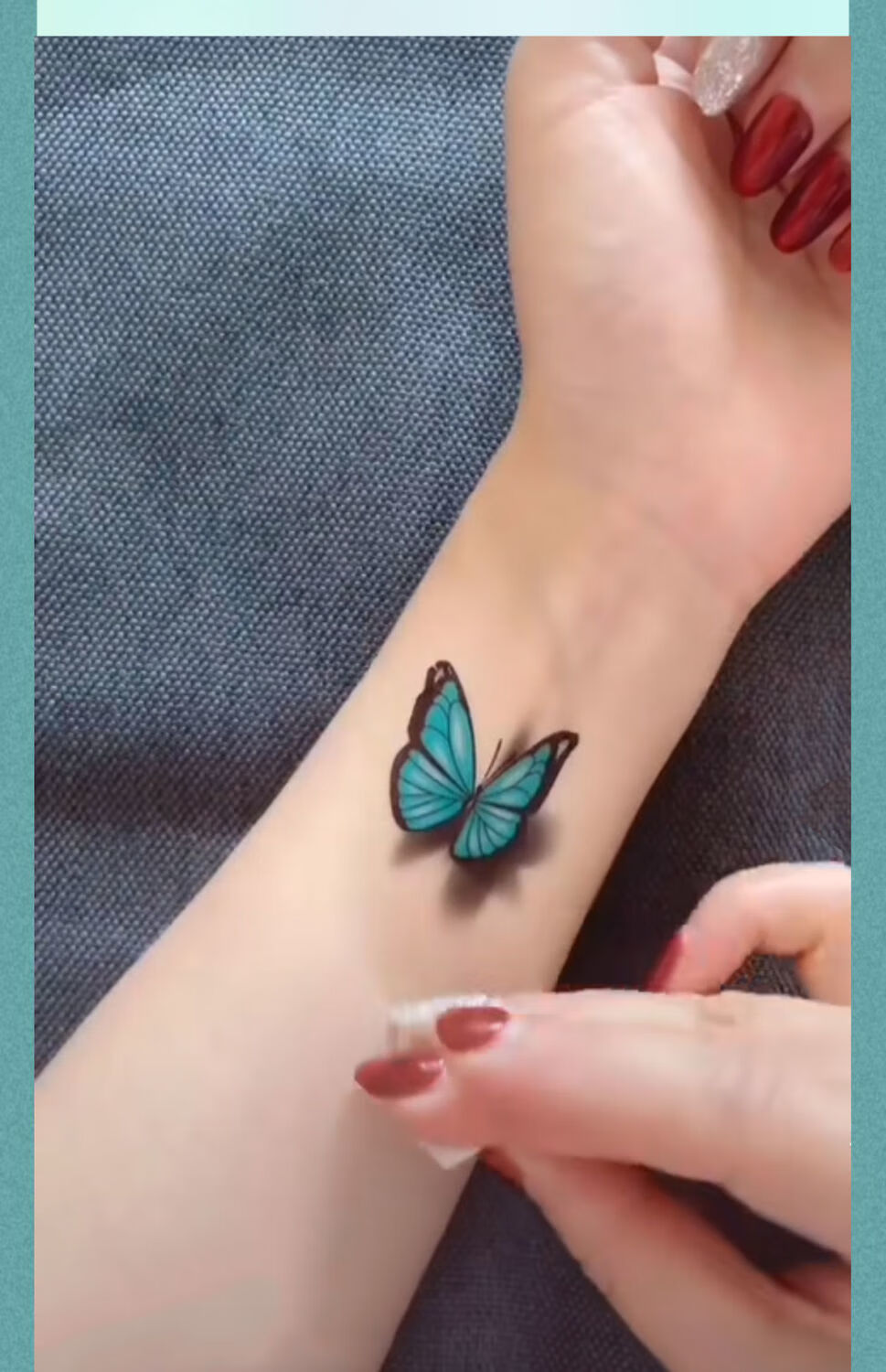 荀枳 纹身贴洗不掉不反光纹身贴防水女款3d玫瑰花朵洗不掉逼真性感非