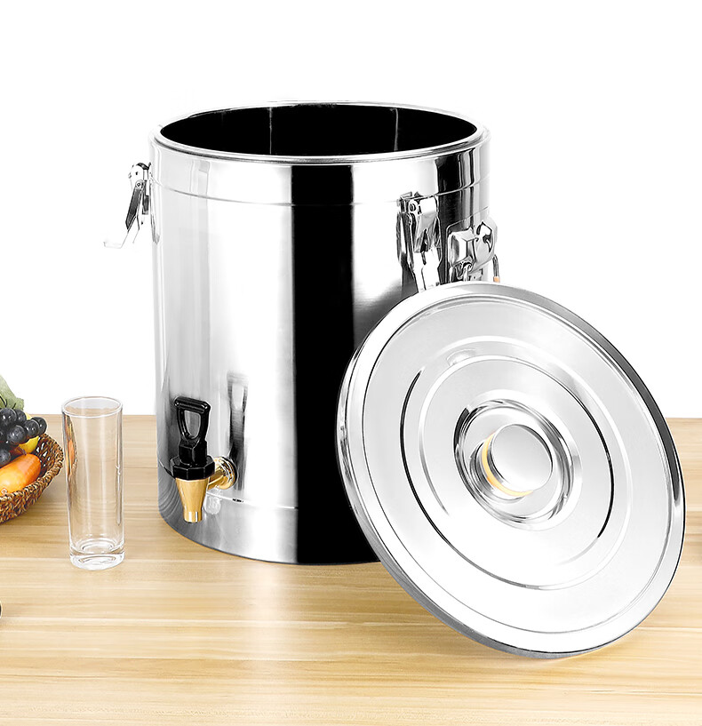 特厚304不锈钢保温桶食堂大容量饭桶茶水桶摆摊豆浆奶茶桶沙冰桶 304