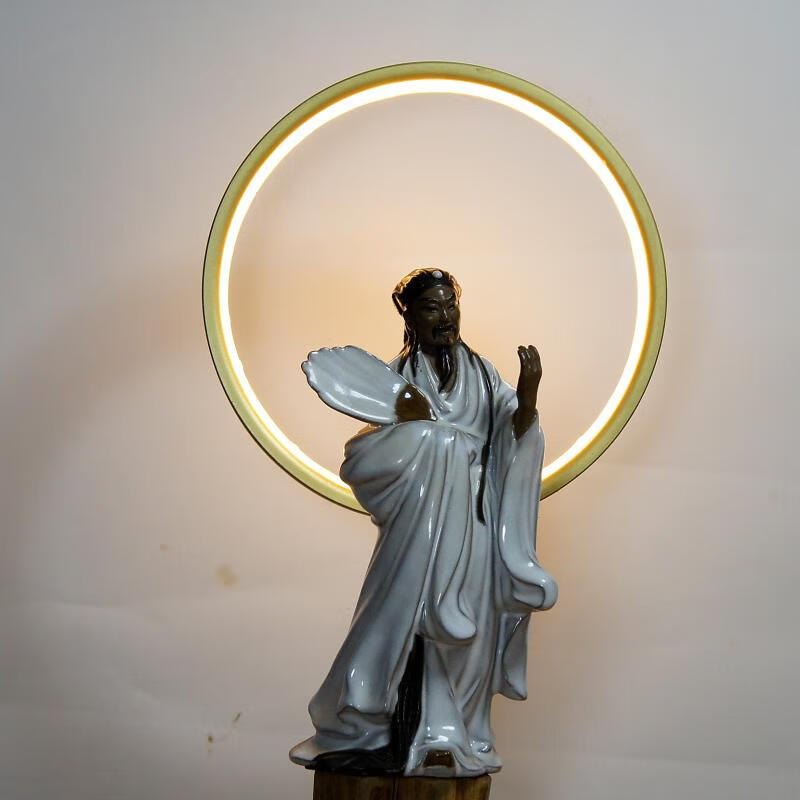 佛教用品佛像佛光圈佛龛台灯寺庙佛堂长明灯供奉佛像背光圈禅意灯特大