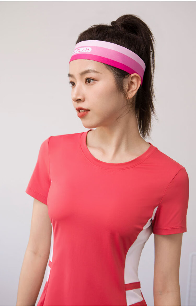 唤醒马甲线splan彩色运动发带女吸汗跑步健身头带止汗束发带抗菌彩虹