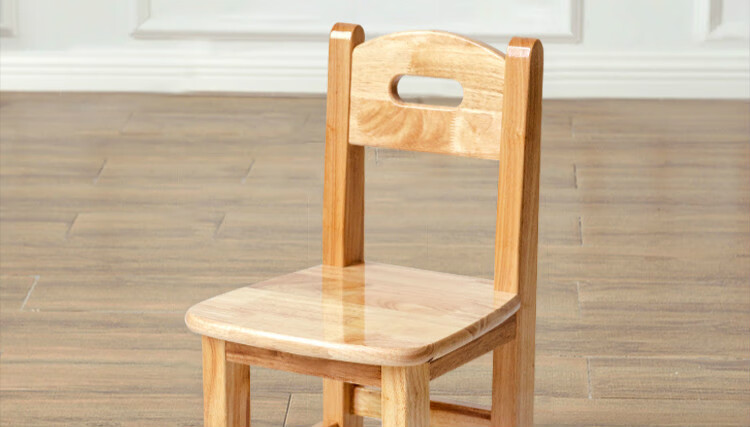 家用实木靠背椅子幼儿园椅小木椅家用木头椅子座椅实木一桌6椅