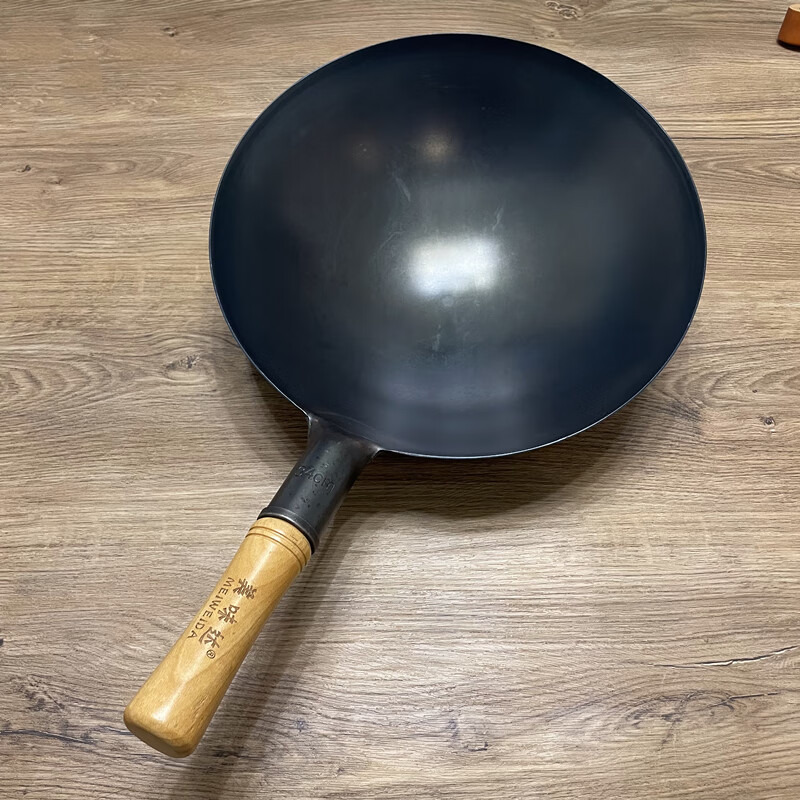 尖底锅 爆炒锅 炒勺铁锅厨师铁锅家用老式饭店商用炒锅燃气灶适用炒菜